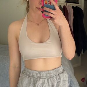 Women's white Halter Bralette